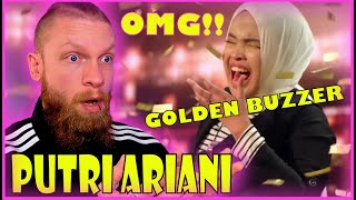 Putri Ariani GOLDEN BUZZER Auditions  AGT 2023 Reaction