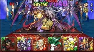 「パズドラ」極限ゴッドラッシュ！絶地獄級　ロビンxアヌビス ノーコン