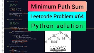 Leetcode - Minimum Path Sum | Python Solution