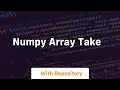 numpy array take