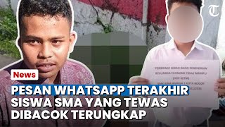 Bogor Hari Ini: Terungkap Pesan WhatsApp Terakhir Siswa SMA yang Tewas Dibacok di Simpang Pomad