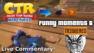 Crash Team Racing Nitro Fueled: Live Commentary Funny Moments #6 (Battle Mode Rage!)