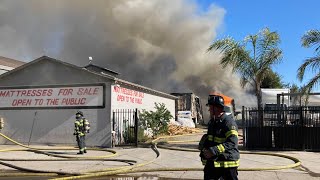 14th Ave closed as Sacramento firefighters battle 3-alarm fire