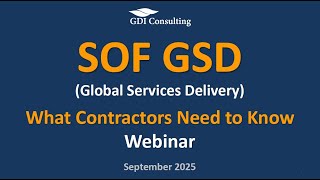 SOF GSD (USSOCOM) Webinar No. 2 by GDIC - Sep 3, 2025