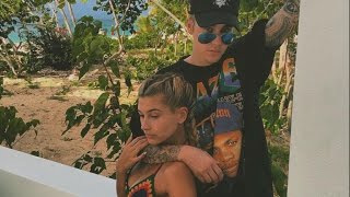 Hailey Baldwin Can't Keep Her Hands Off Justin Bieber on Vacation--See the Pic!