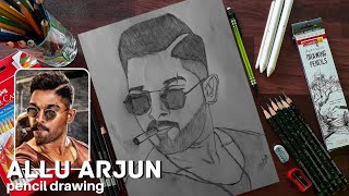 Allu Arjun || Pencil Drawing || Naa Peru Surya, Naa Illu India