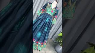 *Trendy Printed Silk Long Gowns😍Shop the most gorgeous Indian Gowns for Women at unbeatable price.