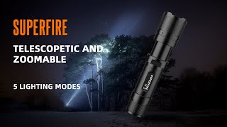 F3-L2 Zoomable Led Flashlight Aluminum Telescope Torch | SUPERFIRE