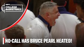 Bruce Pearl LIVID at ending of Auburn vs. Tennessee 🤯 | ESPN College Basketball