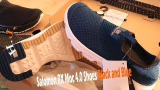 Salomon RX Moc 4.0 Shoes Black and Blue unbox \u0026 review