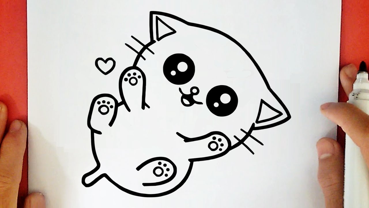 HOW TO DRAW A CUTE BABY KITTEN - YouTube