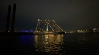 A Ride on MBTA Ferry from Long Wharf to East Boston