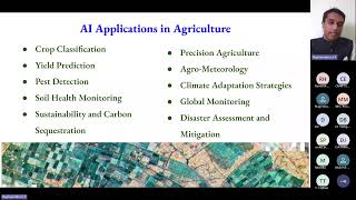 Integrating Remote Sensing with AI for Smarter Agriculture and Water Use - Raghavendra S P