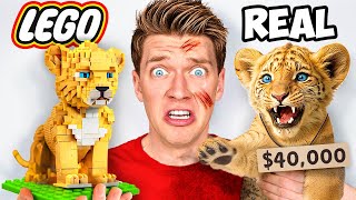If You Build It, I’ll Pay For It!! (Lego vs Pancake Art) How To Make Disney Lion