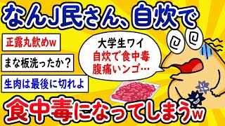 【2ch面白いスレ】なんJ民さん、自炊で食中毒になってしまうwww【ゆっくり解説】