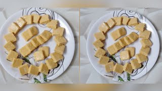 পাউদাৰ গাখীৰৰ বৰ্ফি। Milk powder barfi recipe।Assamese video