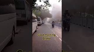 কুয়াশার চাদরে আবৃত ঢাকা। #dhaka, #foggy, #bangladesh