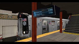 openbve NYCT- R160-B siemens {L} 8th avenue-14 street to canarsie rockaway parkway