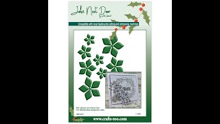 JND307/JND344 - Hellebore Die \u0026 Stamp + Craft Artist Crystal Snow