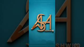 Ashwin name logo💥|| #shorts #logo #youtubeshorts #viral