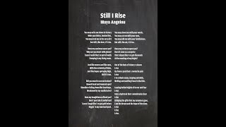 Still I Rise by Maya Angelou full audio recording