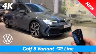 Volkswagen Golf 8 Variant R Line 2021 - First FULL review in 4K | (Dolphin Gray Metallic)