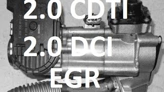 How to remove, replace, clean EGR 2.0 CDTI DCI 2006 Vivaro, Trafic, Laguna  M9R p0400 p2279