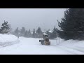 driving through a whiteout at mammoth mountain