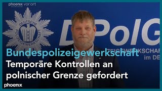 Schaltgespräch mit Heiko Teggatz (Vorsitzender Bundespolizeigewerkschaft DPoIG) am 18.10.21