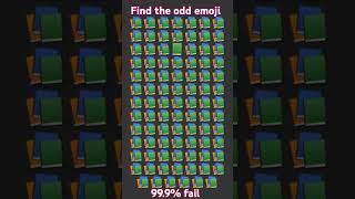 Find the odd emoji 99.9%faill #riddles #puzzle #emojichallenge #quiz #funny #emojiquiz #emoji #jk