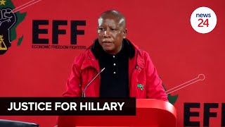 WATCH | EFF's private investigators crucial to arrests made in Hillary Gardee murder - Malema