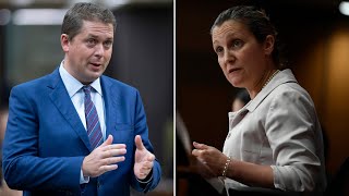 Scheer grills Freeland over WE Charity controversy and Trudeau's absence from question period