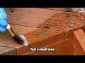 how to strip old wood or deck stain or paint