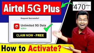 Airtel 5G Unlimited Data FREE | How to Claim Unlimited 5G Data in Airtel, Airtel 5G Data, Speed Test