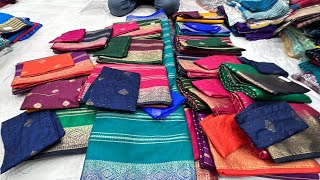 Chickpet Bangalore Wholesale Latest Trending Gifting Sarees ! Courier Available