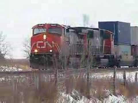 Cn Intermodal Train Youtube