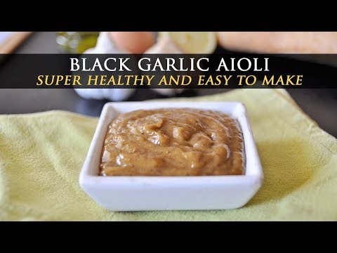 How to Make Black Garlic Aioli - Black Garlic Mayo Recipe How to Make Black Garlic Aioli - Black Garlic Mayo Recipe