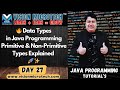 🔥 Data Types in Java Programming | Primitive & Non-Primitive Types Explained 🚀 ✨