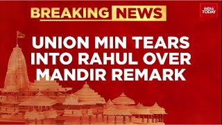 Political Sparring Over Ram Mandir Continues; BJP Responds To Rahul Gandhi's Remarks