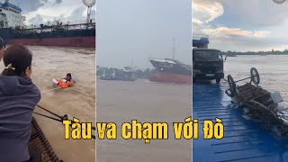 Toàn cảnh tai nạn đường thủy Tàu đụng Phà ở bến đò Tân Trung, An Giang