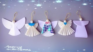 ABC TV | 5 Tips | How To Make Angel Christmas Ornaments From Paper - Craft Tutorial