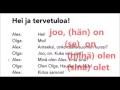 Learn Finnish with the book Suomen mestari. Dialogue 1 A page 11