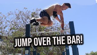 How to JUMP OVER THE BAR | BEGINNER freestyle calisthenics tutorial