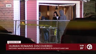 Detroit police investigating human remains on the west side