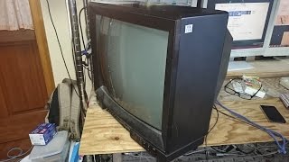 【実験】89年製のテレビにパソコンの映像は映せるのか？【自作ケーブル】