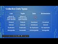 Python Sets and Comparison between different collection data types.