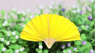 How to make a Cute Origami Fashion: Simple and beautiful folding fan