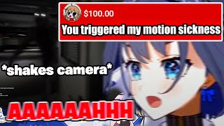 Kronii Gets So Scared She Triggers a Viewer’s Motion Sickness by Shaking the Camera Too Much