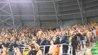 Romanian fans support their national team in hungary