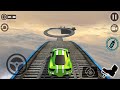 Impossible Car Tracks 3D - Green Car Driving High Speed Pro Driver Levels 13,14,15 Completed Game